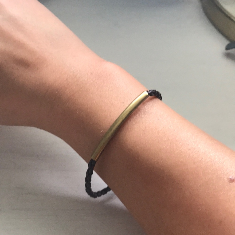 Braided Gold Accent Bracelet